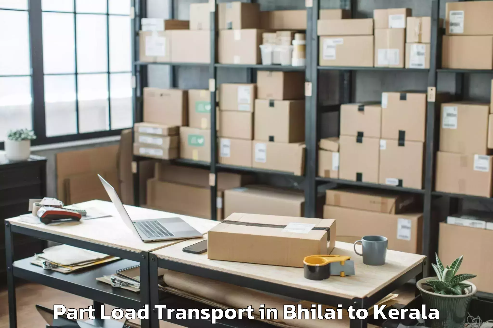 Discover Bhilai to Ezhupunna Part Load Transport